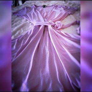 Forever 21 lavender faux wrap romper